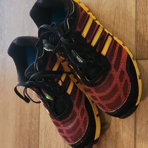 Adidas Red and Yellow Athletic Shoes